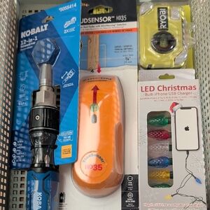 Home Improvement Kit Kobalt Screwdriver Ryobi Laser Level Zircon Stud Sensor